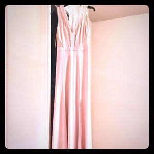 Blush BCBG gown (worn once)